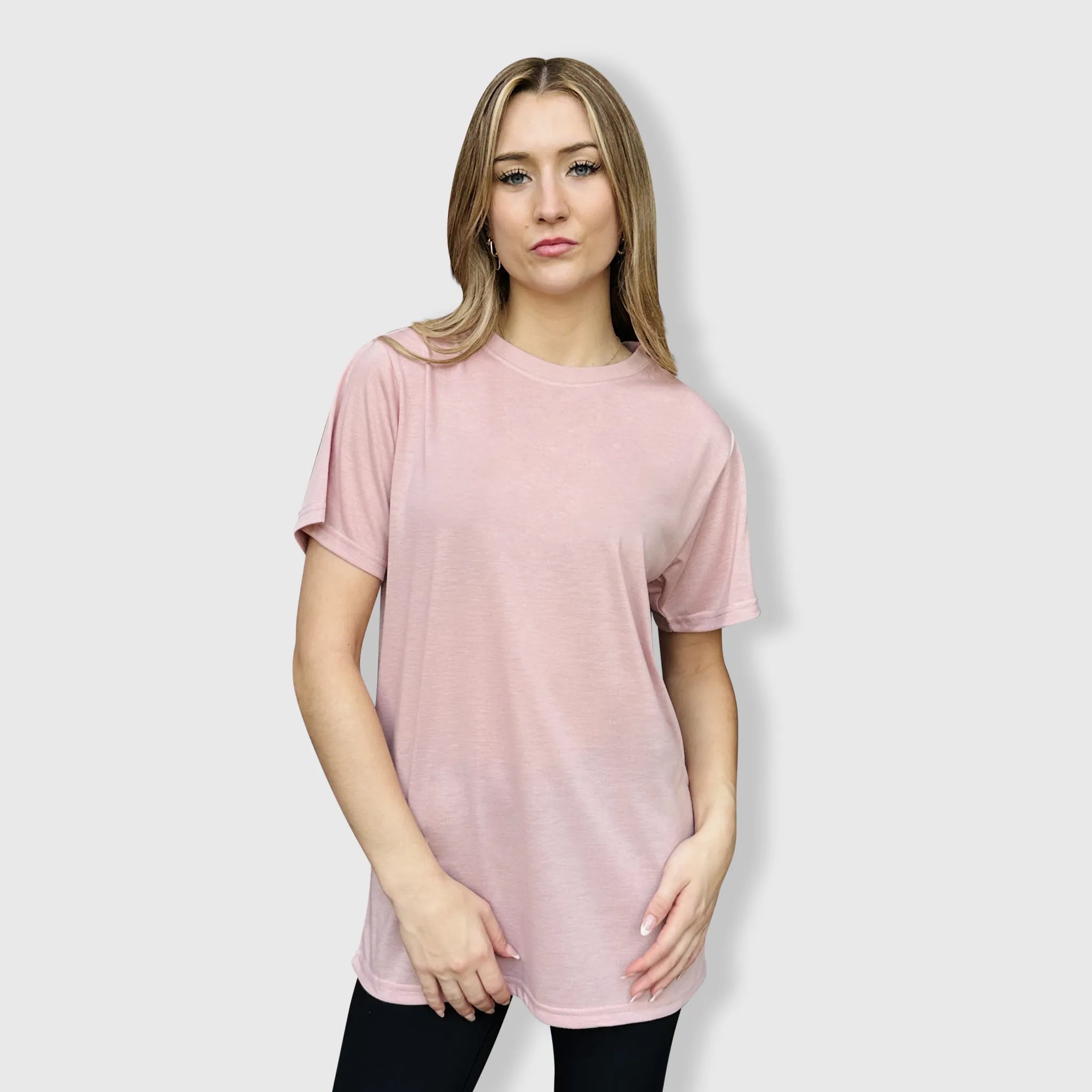 100% Polyester Cotton Feel Tees (Colors)