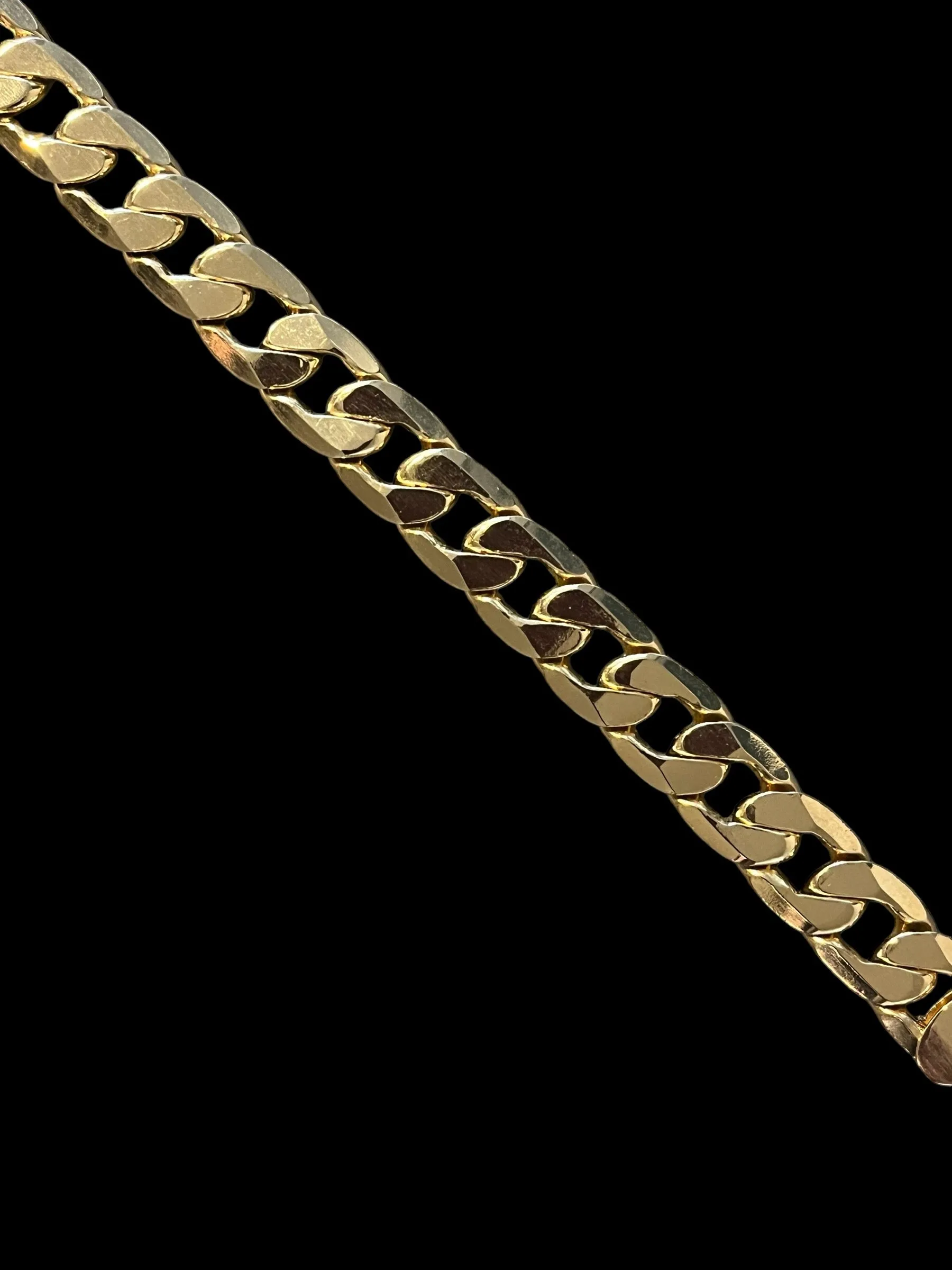 12mm Gold Filled Bonded Cuban Curb Bracelet 8 Inches