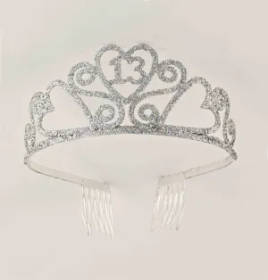 13th Birthday Glitter Metal Tiara