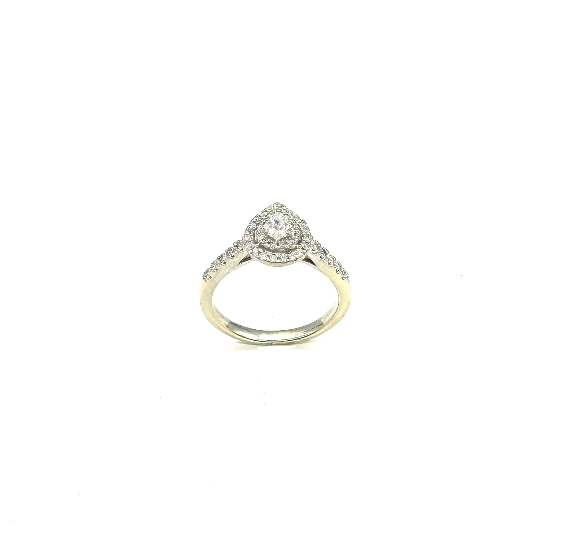 1/4 Ctw Pear Diamond Infinity Style Ring