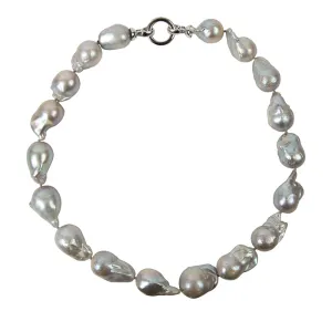 140-07 | GRAY WILD PEARL SINGLE STRAND