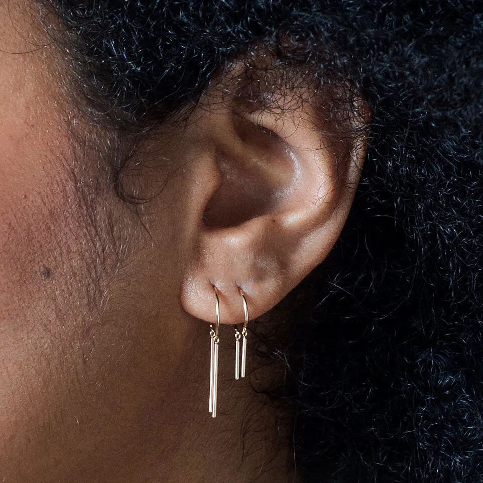 14k Gold Baby 'Chime' Threader Earrings