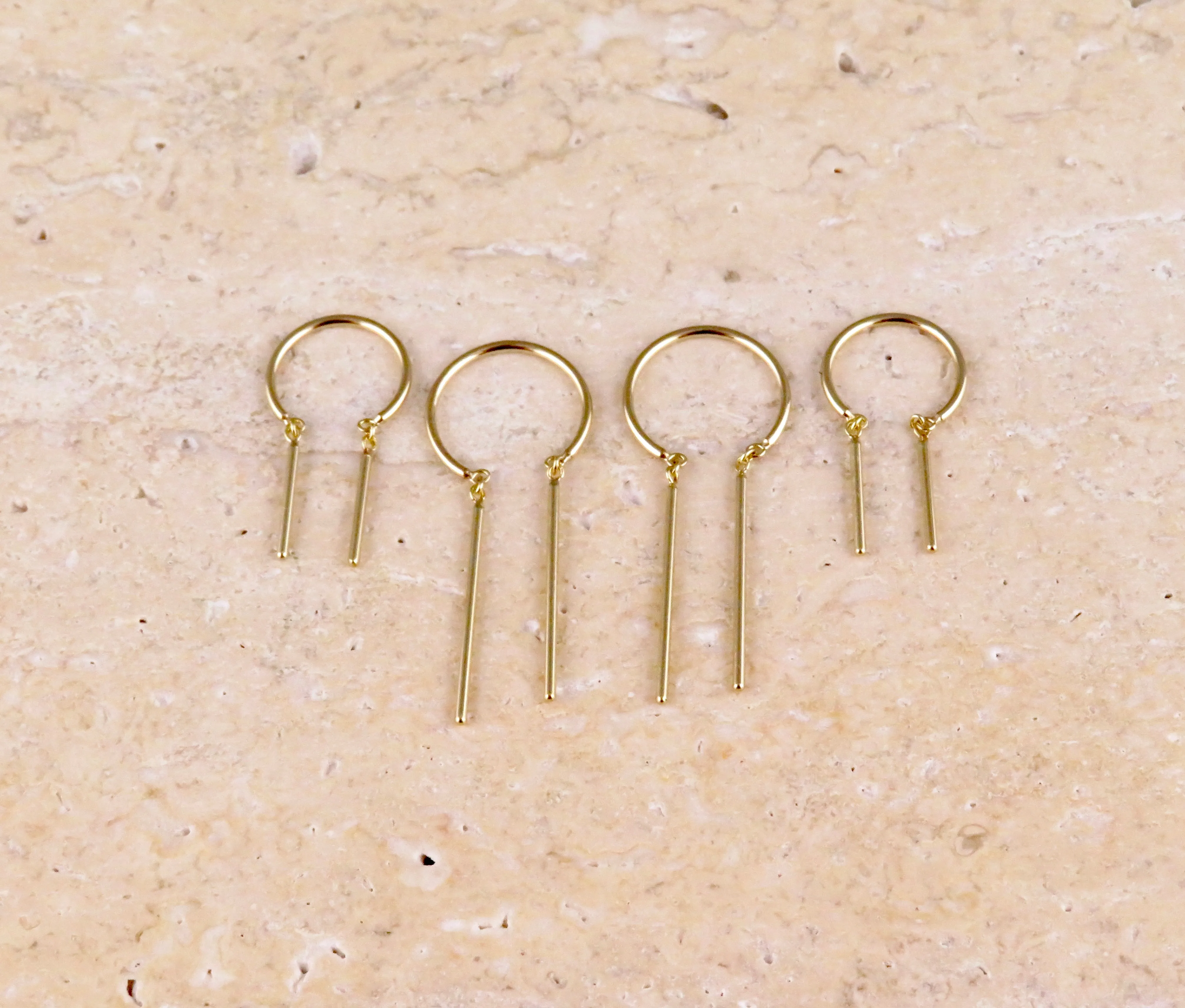 14k Gold Baby 'Chime' Threader Earrings