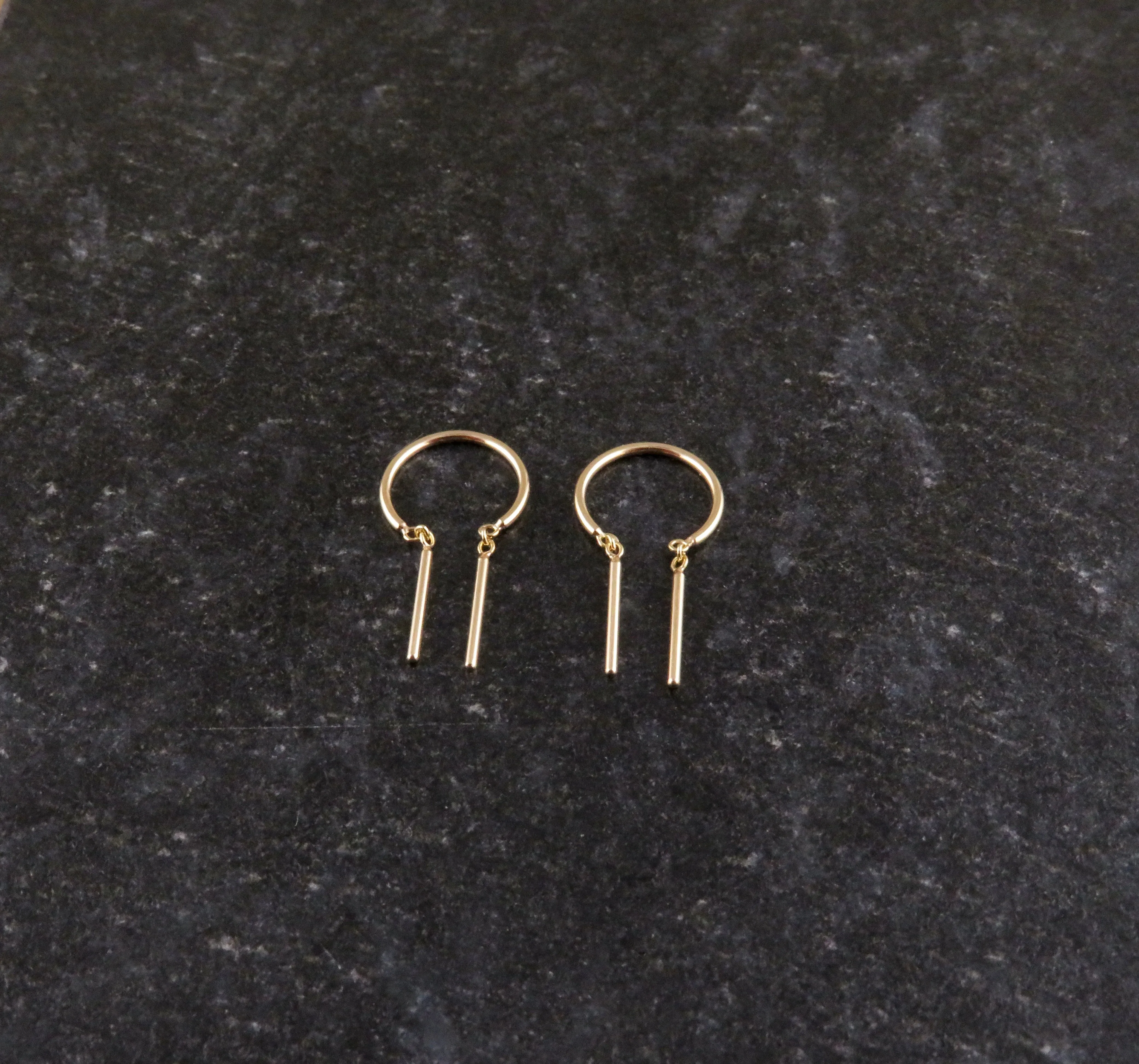 14k Gold Baby 'Chime' Threader Earrings