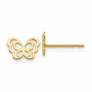 14k Madi K Childrens Butterfly Post Earrings