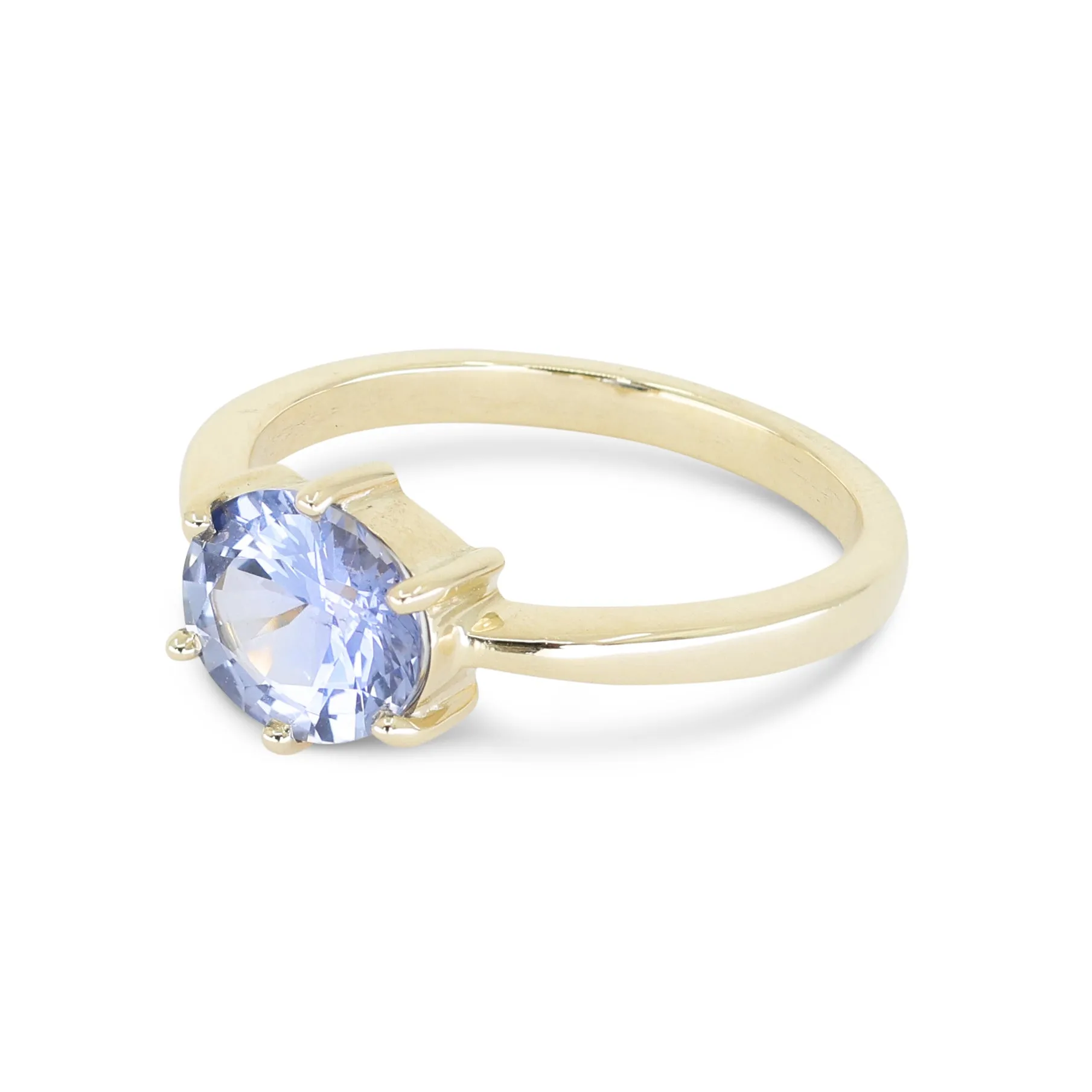 14k Yellow Gold Ceylon Sapphire Ring