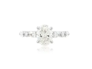 1.50cts HVS2 Oval Diamond Mira Ring