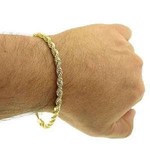 18k Gold Filled Rope Bracelet 8