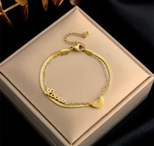 18k gold plated bracelet