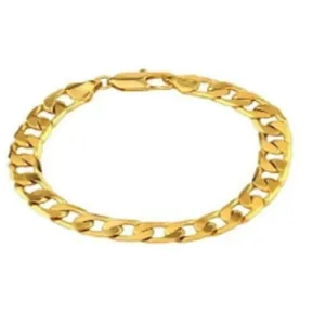 18k Gold Plated Cuban Curb Link Bracelet