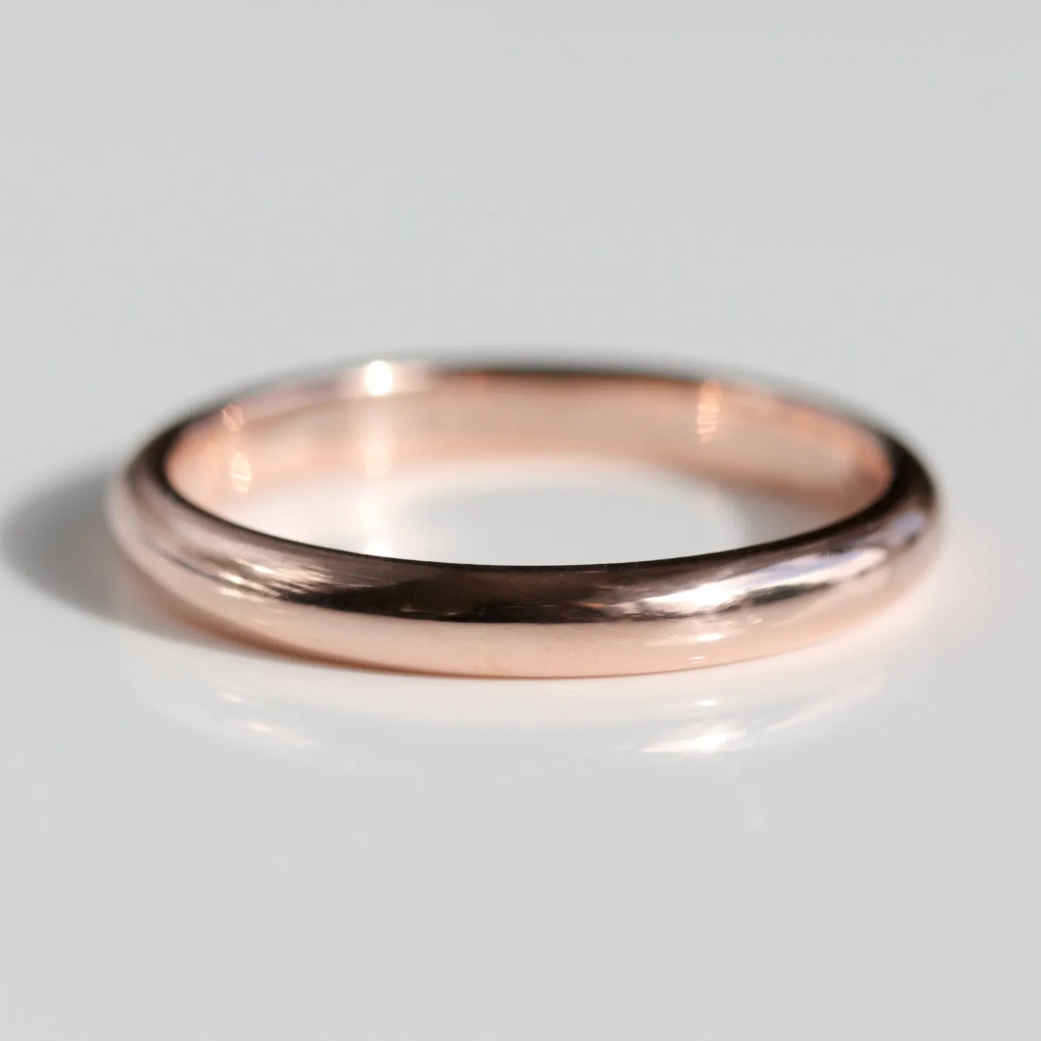 2.5x1.5mm 14k Rose Gold Classic Band