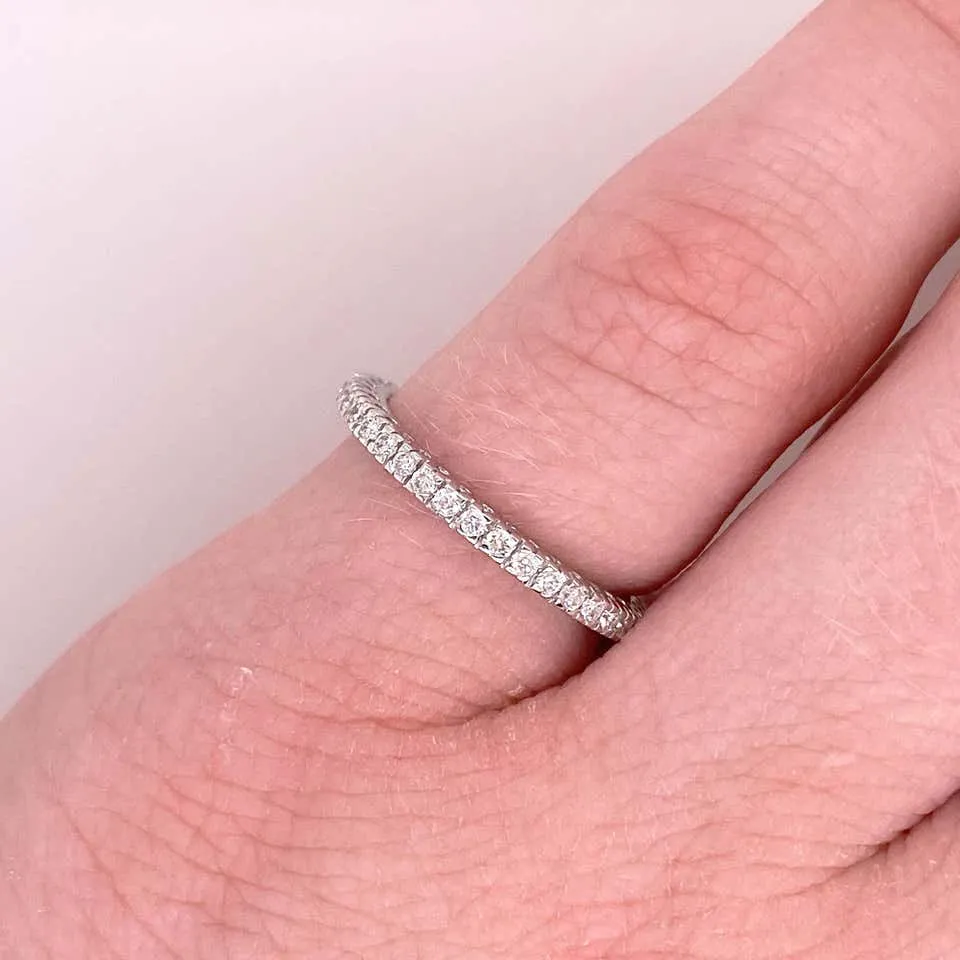 3/4 Diamond Stackable Ring