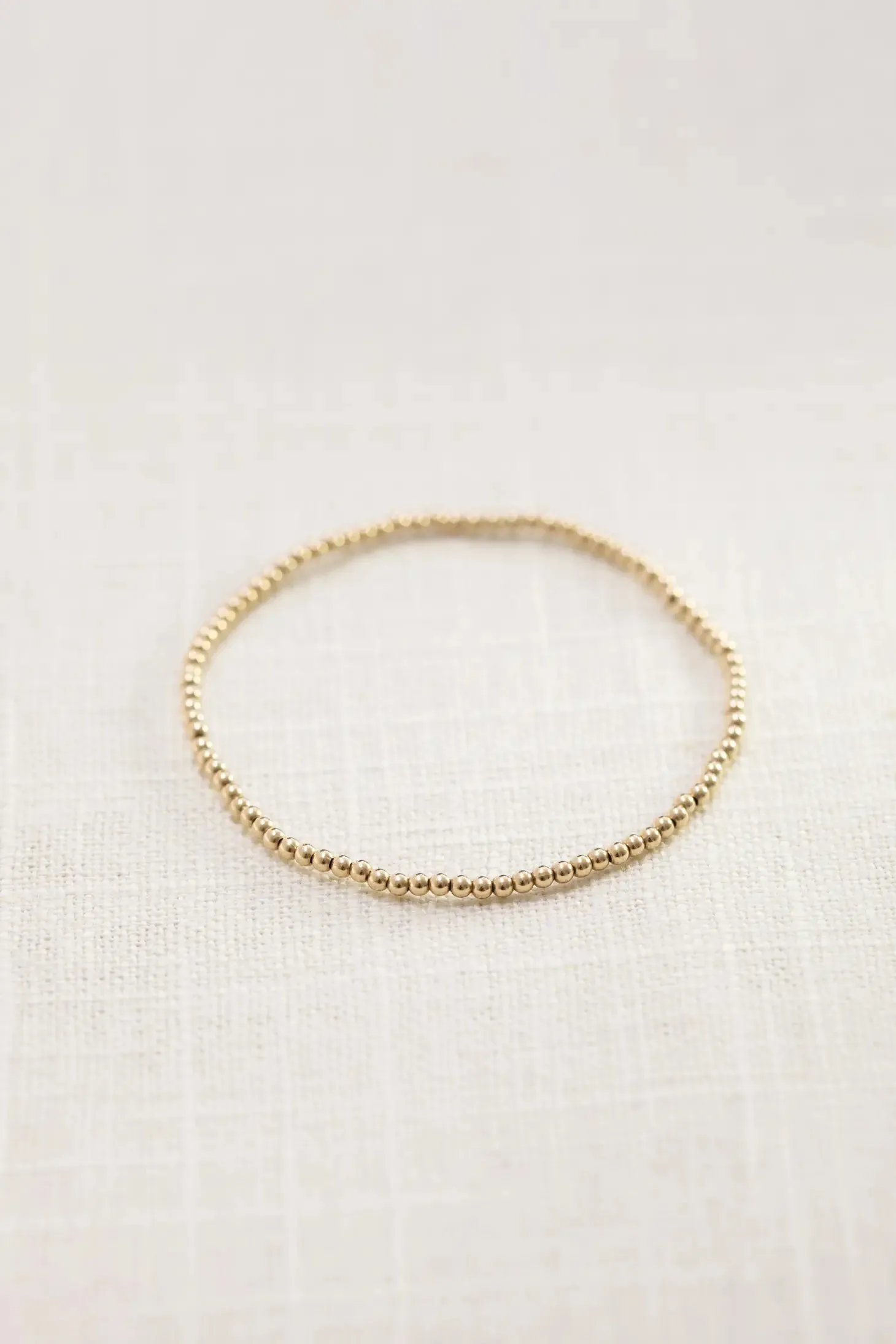 3MM Gold-filled Bead Bracelet