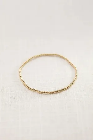 3MM Gold-filled Bead Bracelet