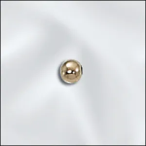 3mm SMALL Hole GF Round Bead