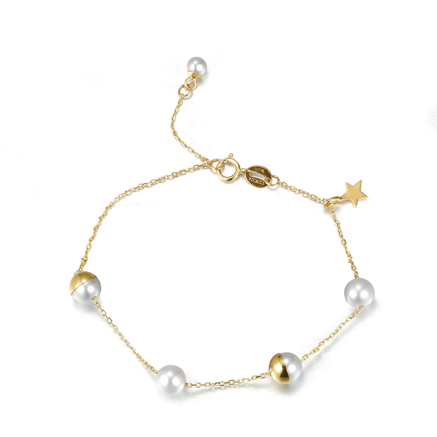 4 star Pearls Bracelet