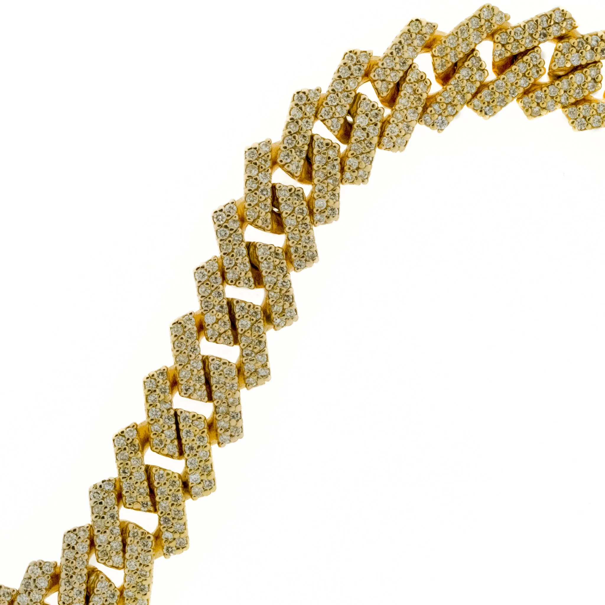 4.00ctw Multi Diamond 7" Curb Bracelet in 14K Yellow Gold