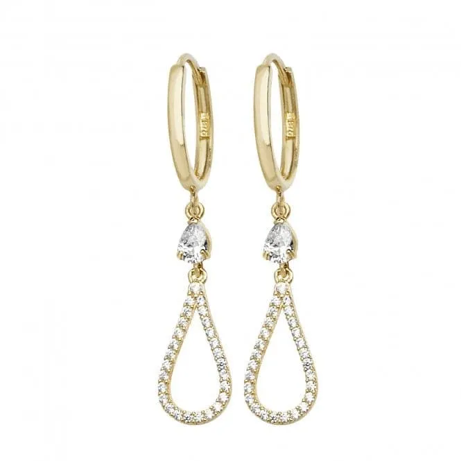 9ct Yellow Gold Drop Earrings ER1095