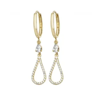 9ct Yellow Gold Drop Earrings ER1095