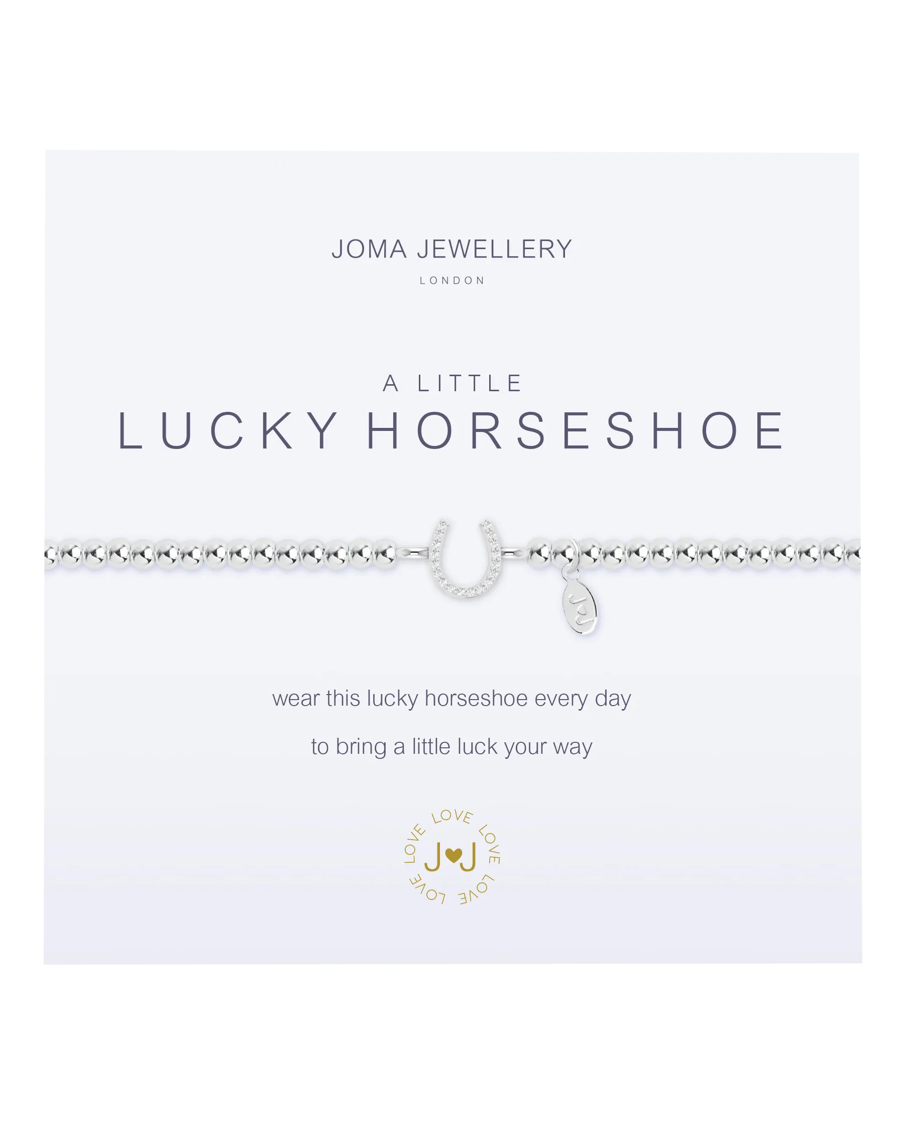 A Little Lucky Horseshoe Bracelet in Silver