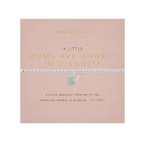 A Little 'Mum's Are Angels In Disguise' Bracelet | Silver Plated