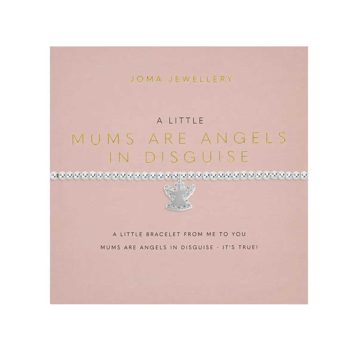 A Little 'Mum's Are Angels In Disguise' Bracelet | Silver Plated