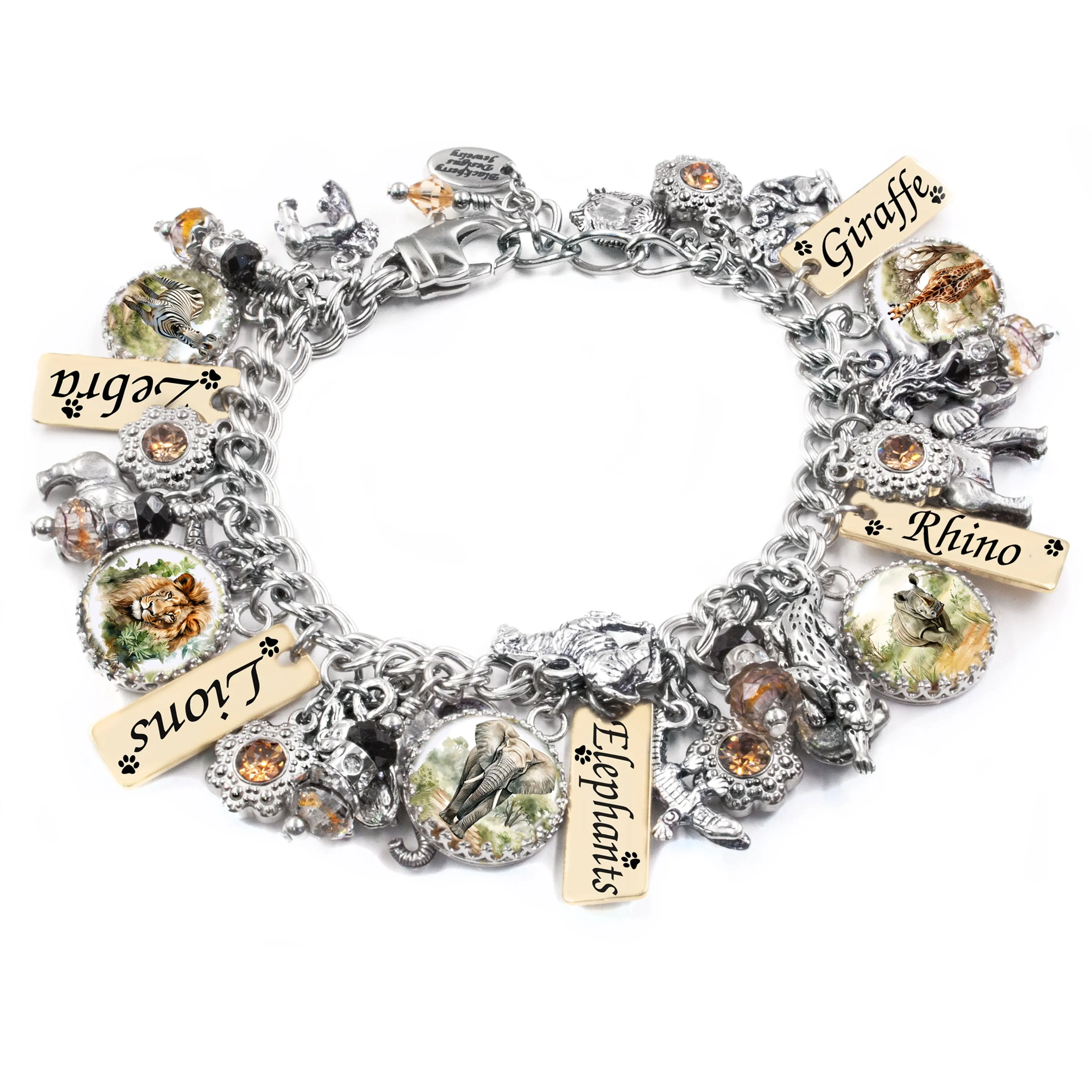 African Safari Charm Bracelet