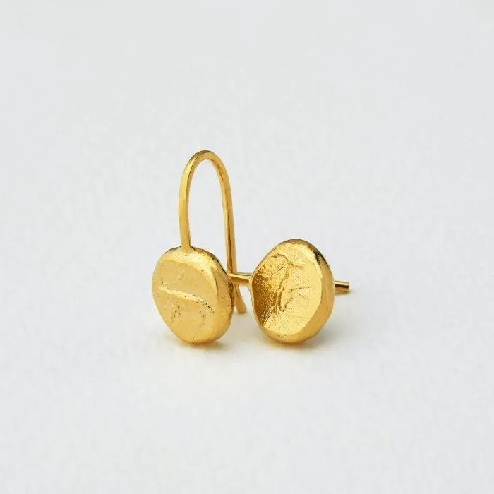 Alex Monroe Antelope Fossil Nugget Earrings