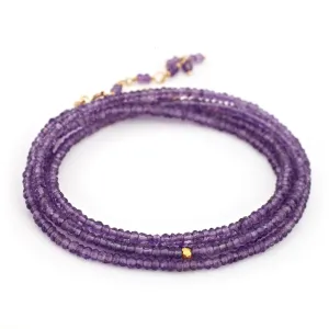 Amethyst Wrap Bracelet & Necklace