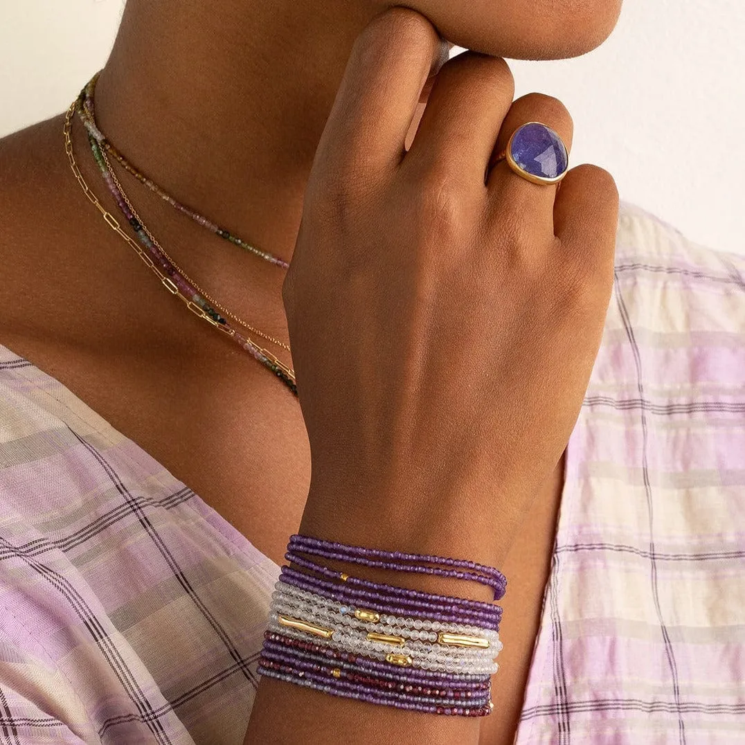 Amethyst Wrap Bracelet & Necklace