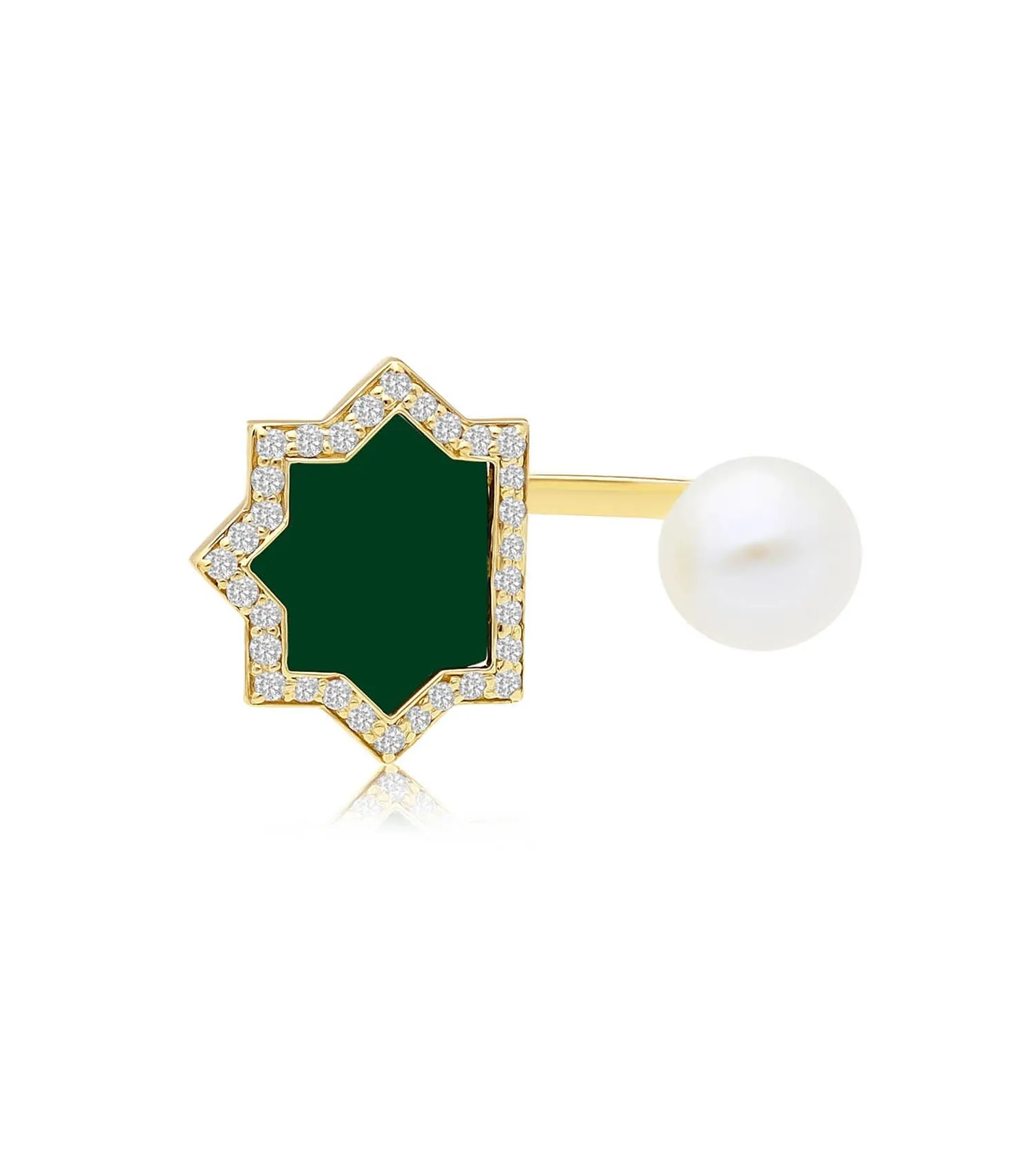 Andalus Midi Green Onyx Ring