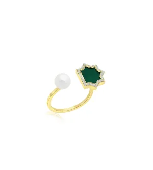 Andalus Midi Green Onyx Ring