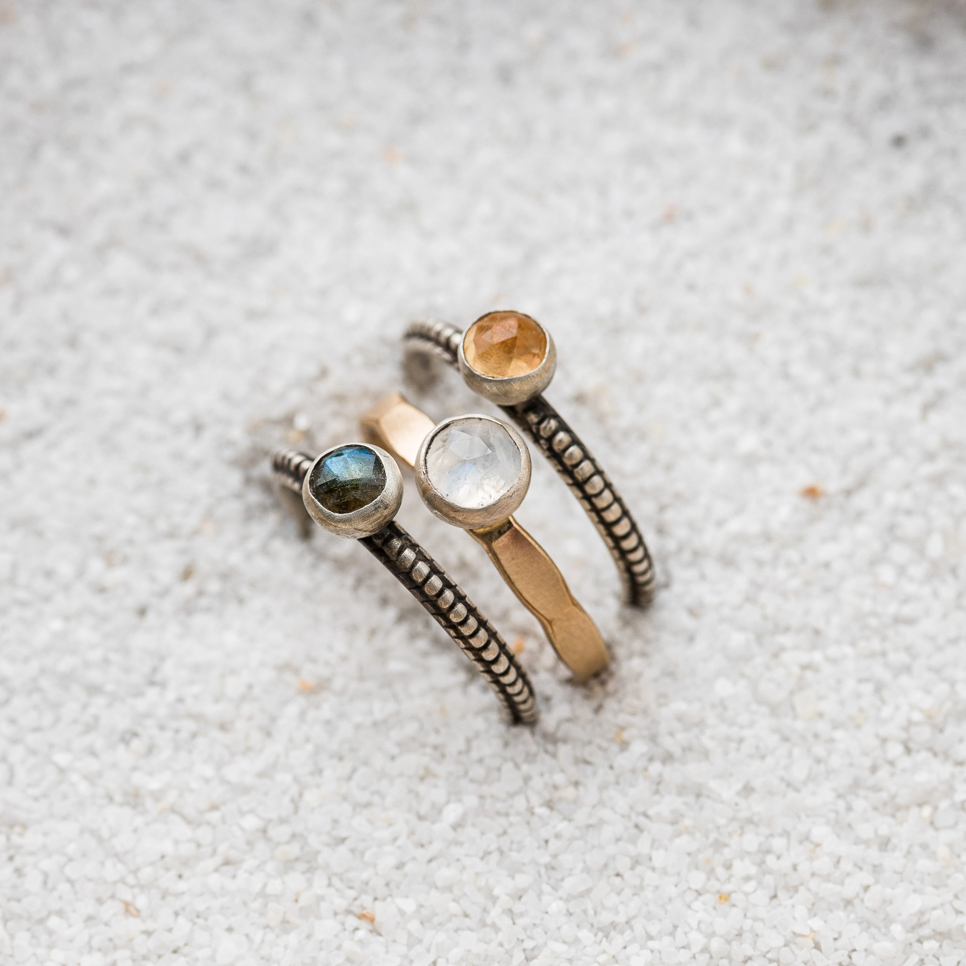 Autumnal Stacking Ring, Set of 3