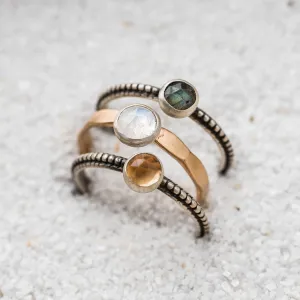 Autumnal Stacking Ring, Set of 3