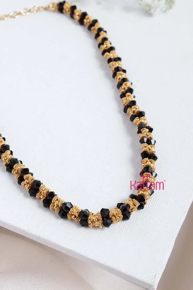 Black Beaded Chain