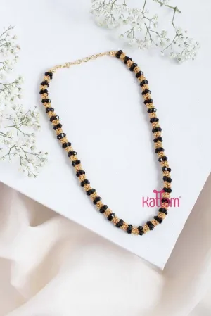 Black Beaded Chain