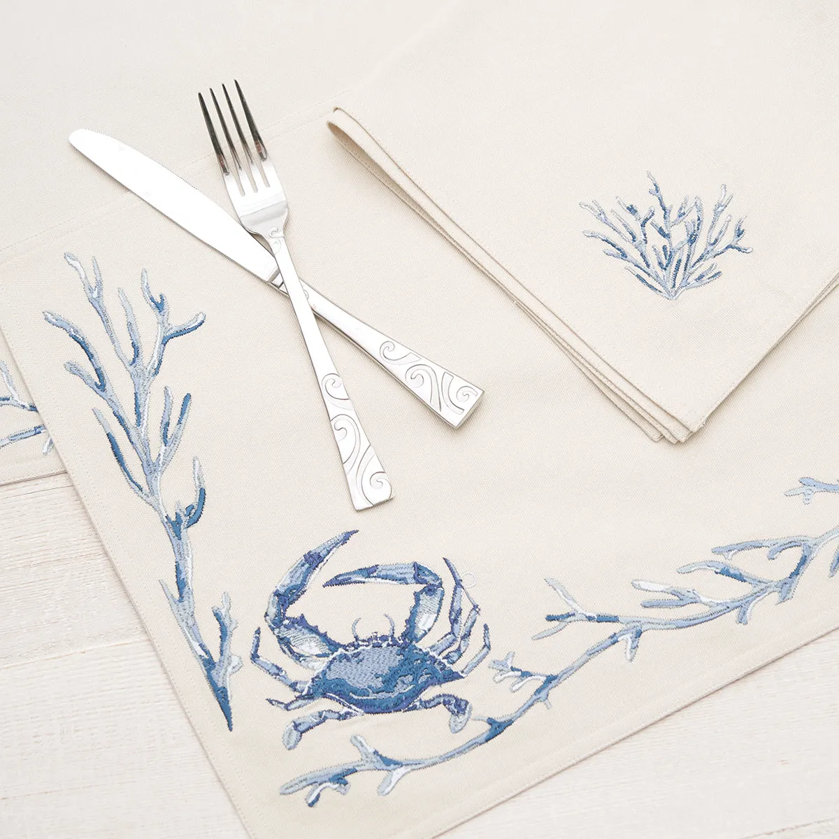 Blue Coral Bay Table Linens