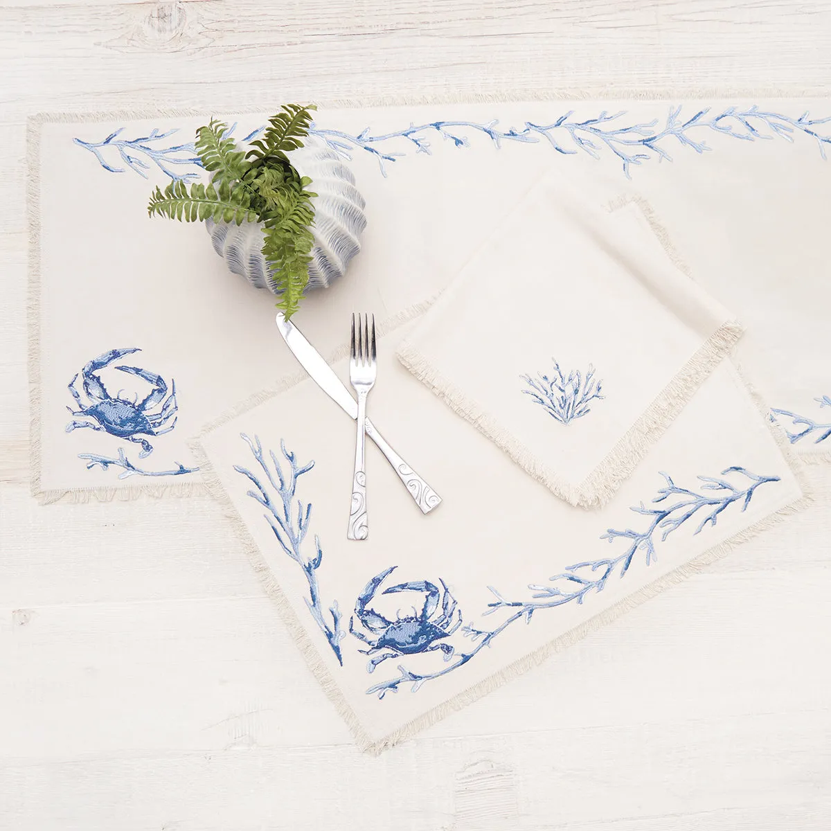 Blue Coral Bay Table Linens