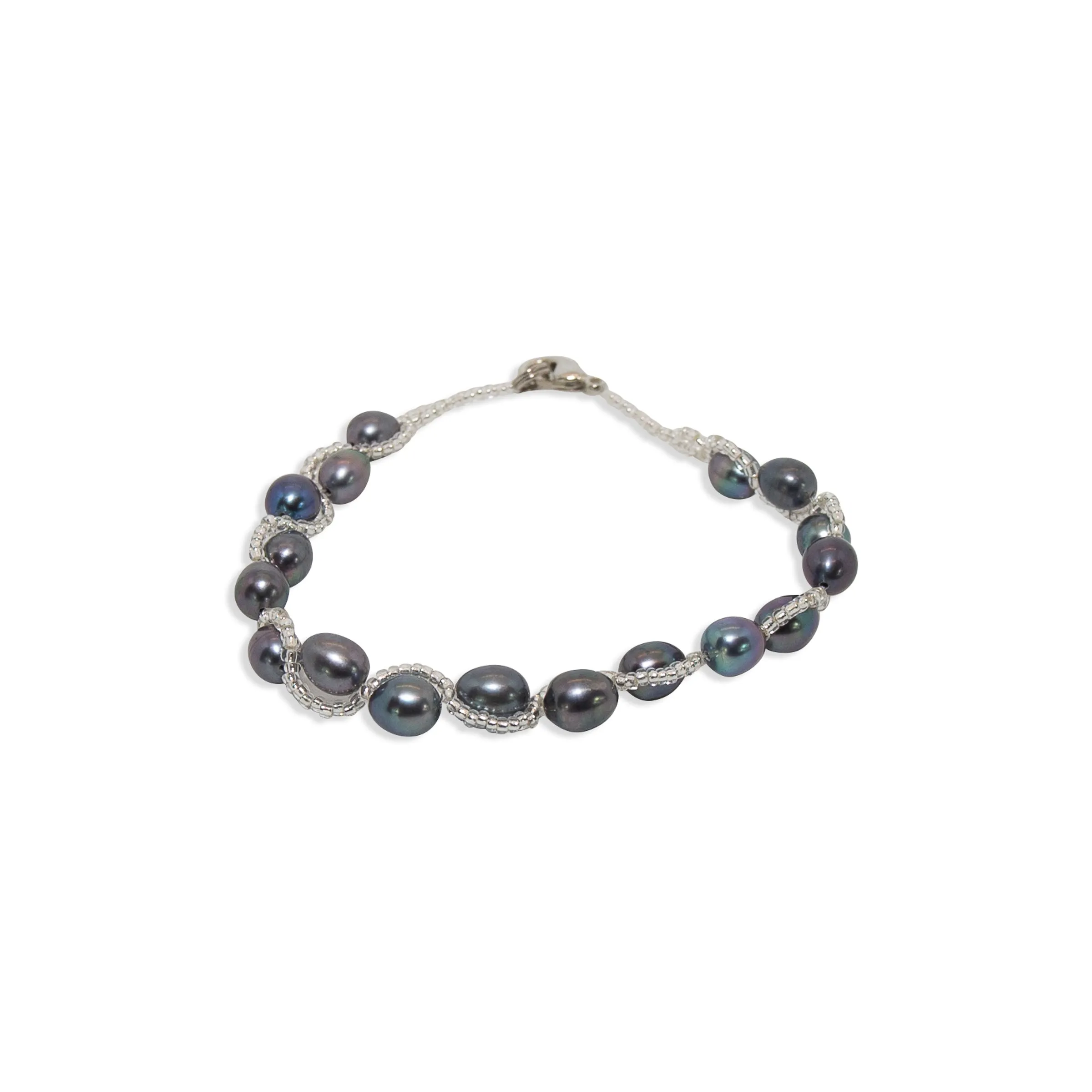 Blue Wrapped in Grace Baby Pearl Bracelet