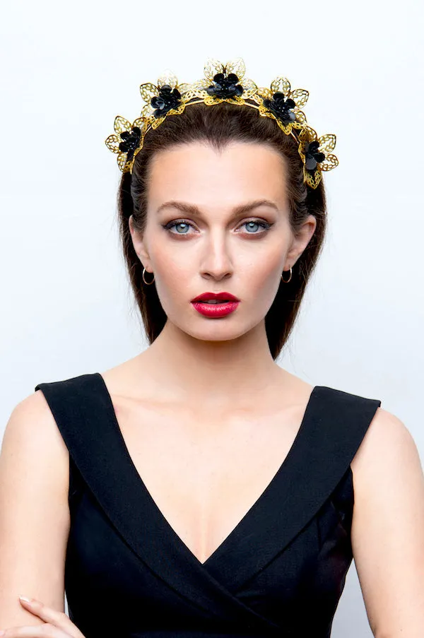 CATHERINE Gold-toned Headband