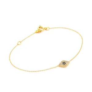 Chain Bracelet With Evil Eye