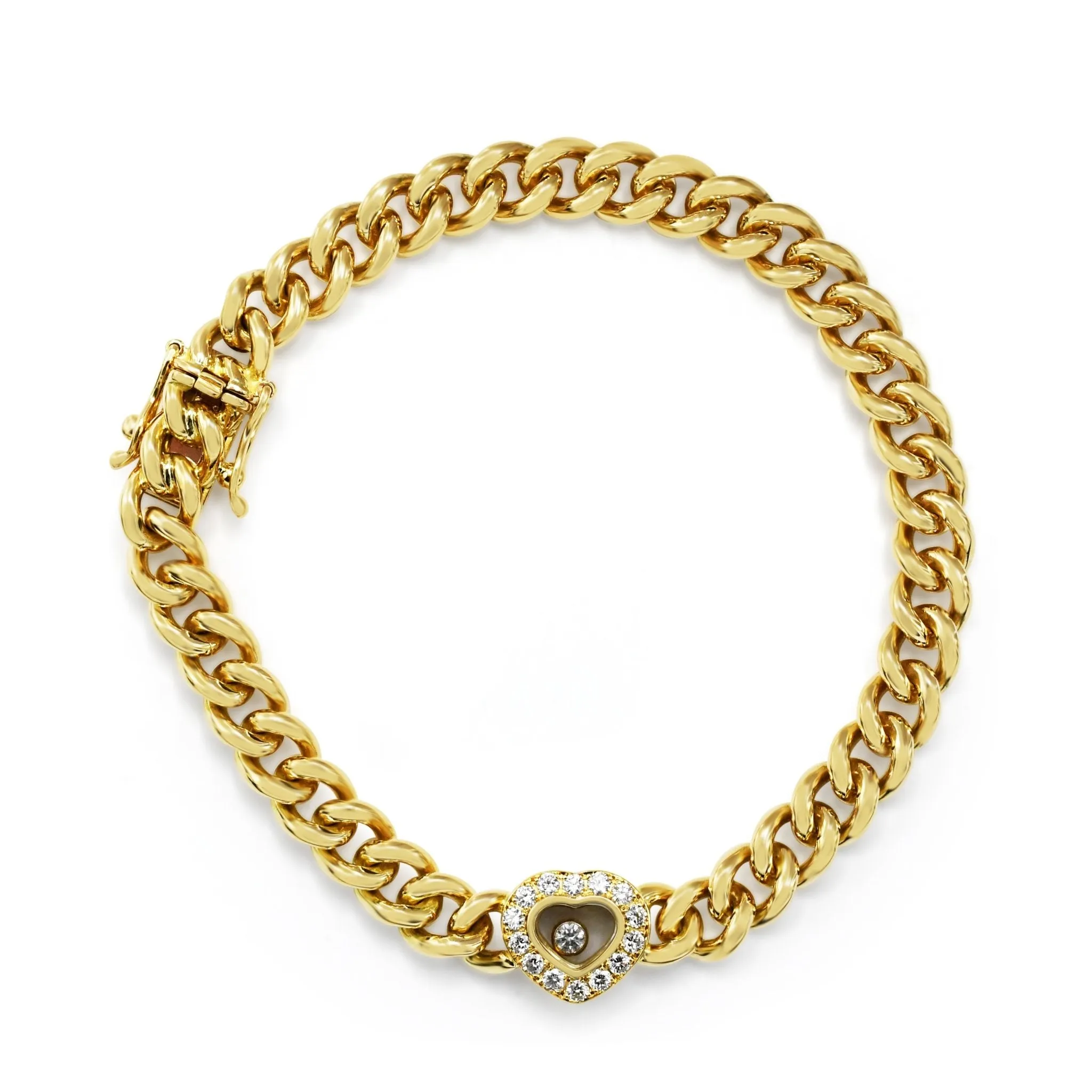 Chopard Happy Diamond Heart Bracelet - 18ct Yellow Gold