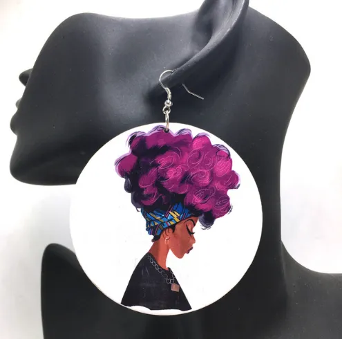 ColorFro Headwrap Earrings | Natural hair earrings | Afrocentric earrings | jewelry | accessories