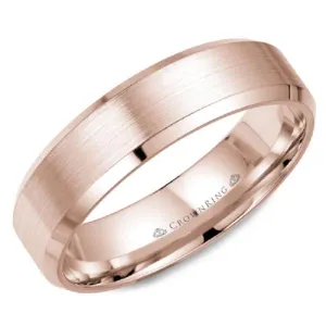 CrownRing Satin & High Polished Wedding Band