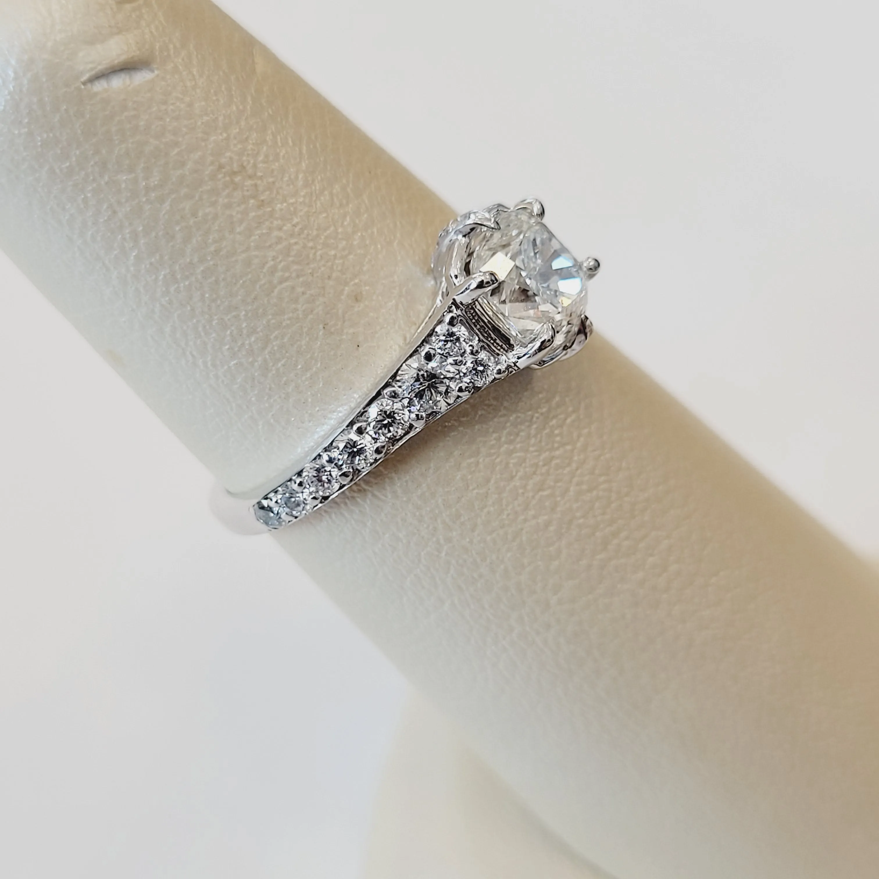 Cushion Claw Prong Engagement Ring