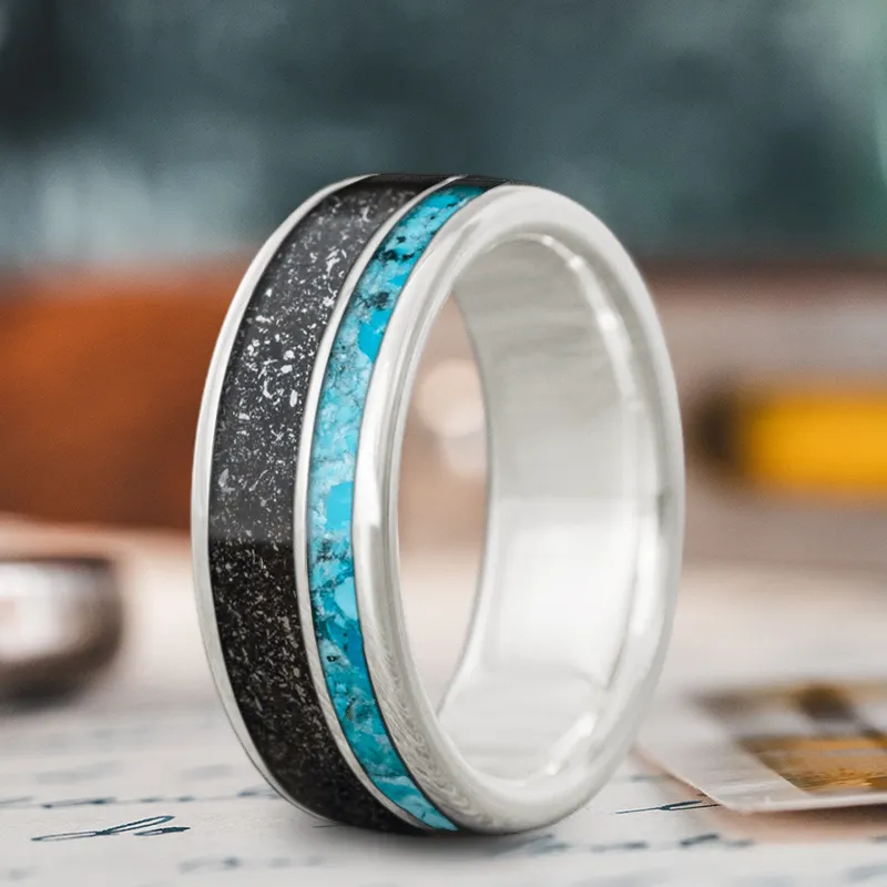 Custom Design - 2-Inlay Offset Ring hhNXg4eVE2eJPKihdPekoALX