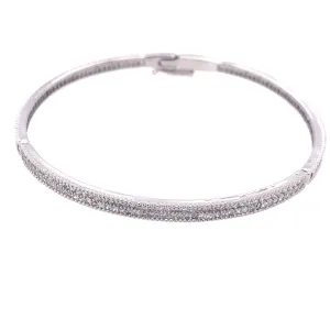 Diamond Hinged Bangle