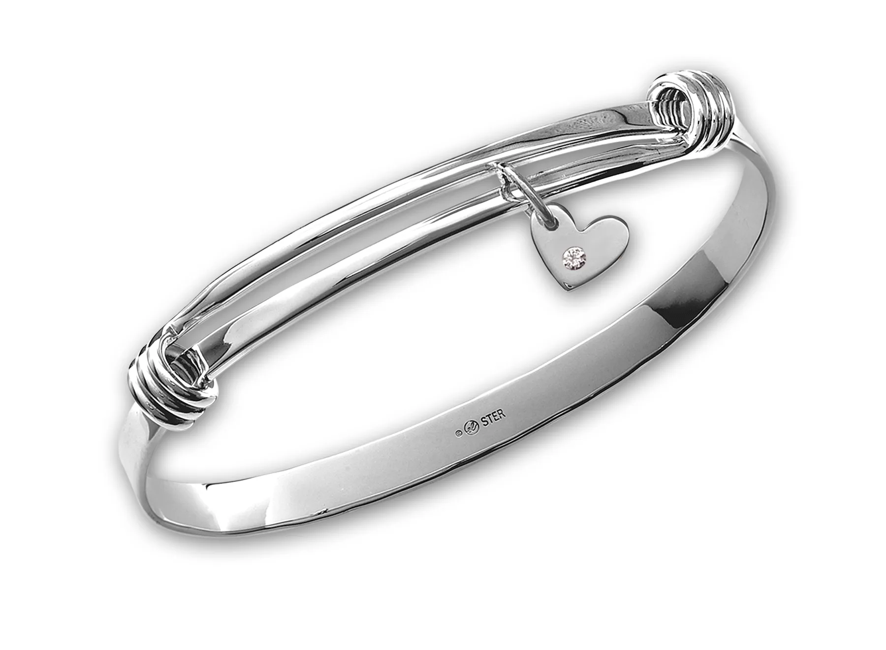 Ed Levin Sterling Silver Charming Signature Bracelet