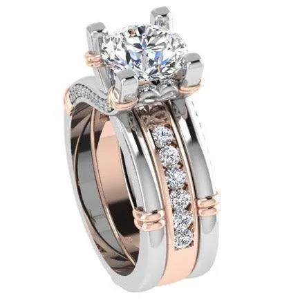 Engagement ring and Wedding band Set