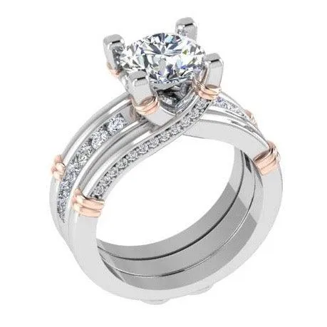 Engagement ring and Wedding band Set